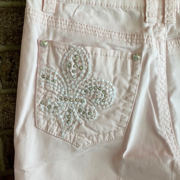 Ethyl jeans two capri size 8 colors pale pink and orange - Picture 10 of 12